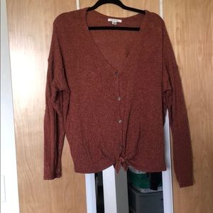 American eagle button up sweater